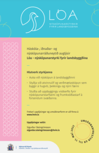 Lóa nýsköpunarstyrkir - opið fyrir umsóknir