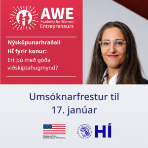 Óskað eftir þátttakendum - AWE nýsköpunarhraðall fyrir konur
