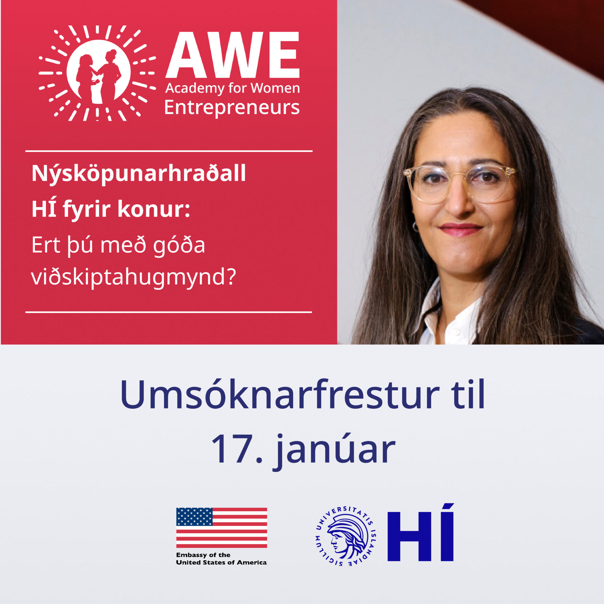 Óskað eftir þátttakendum - AWE nýsköpunarhraðall fyrir konur