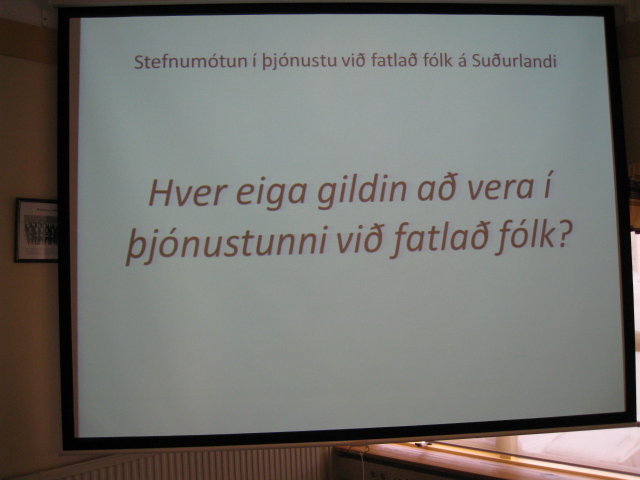 Gagnlegur fundur um málefni fatlaðra