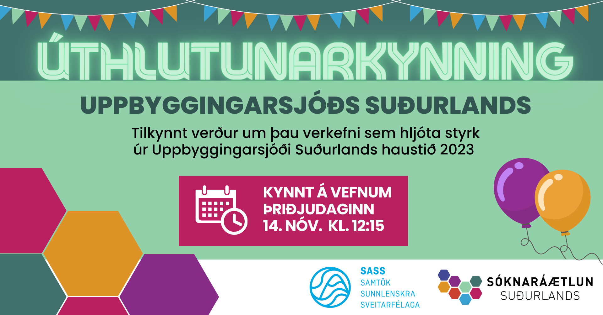 Úthlutunarkynning og þjónustukönnun Uppbyggingarsjóðs Suðurlands