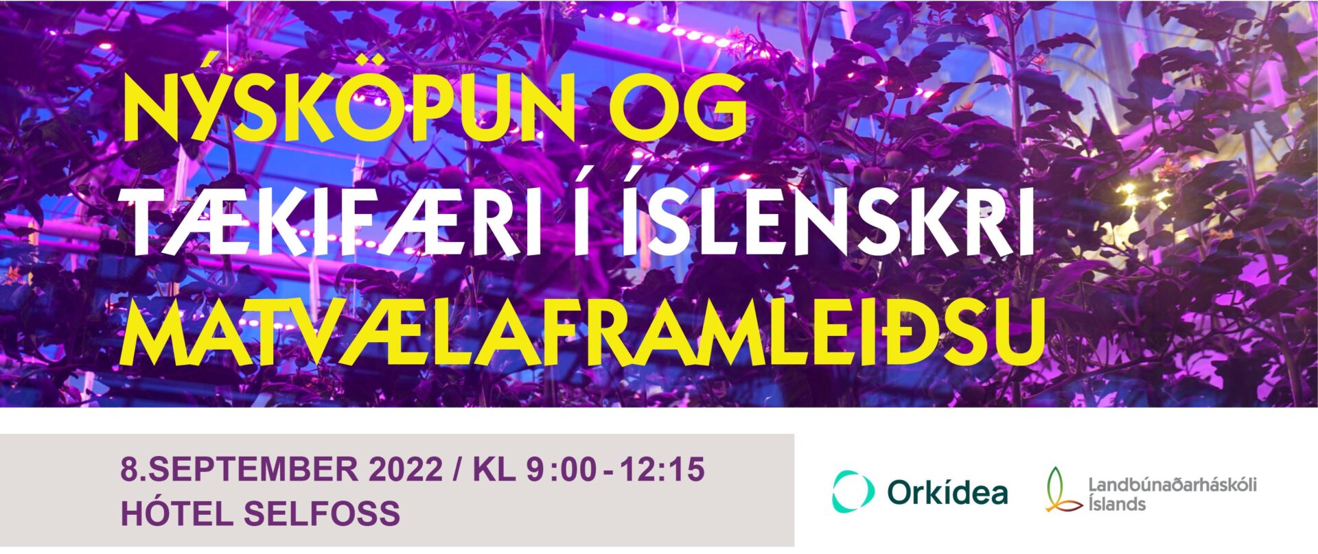Ráðstefna: Nýsköpun og tækifæri í íslenskri matvælaframleiðslu