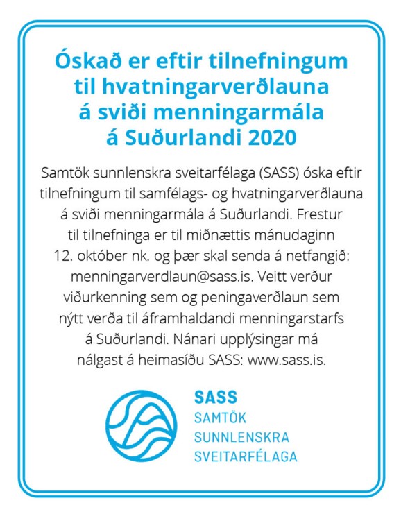 Menningarverðlaun Suðurlands
