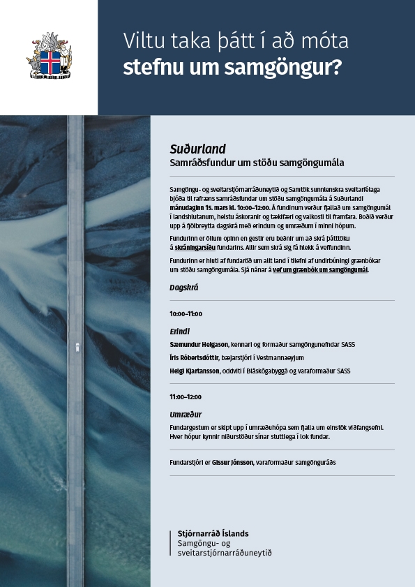 Viltu taka þátt í að móta stefnu um samgöngur ?
