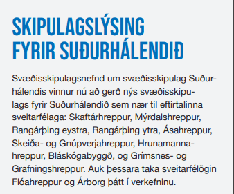 Skiplagslýsing fyrir Suðurhálendið