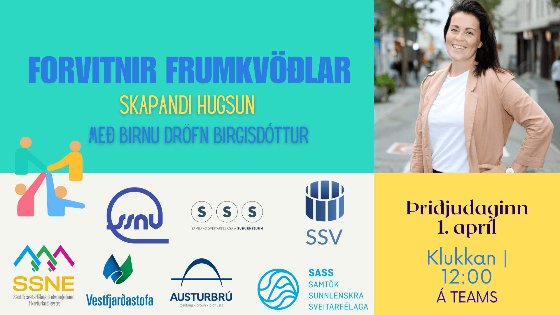 Fræðsluhádegi: Forvitnir frumkvöðlar - skapandi hugsun