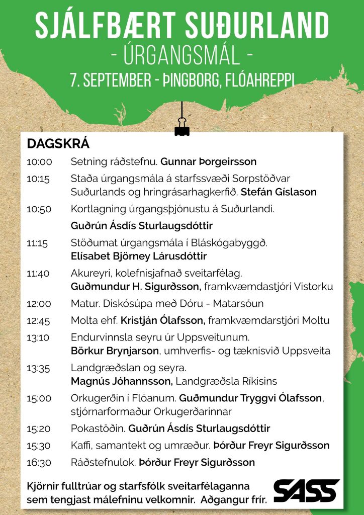 Ráðstefna um sjálfbært Suðurland