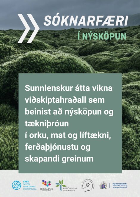 Níu teymi valin inn í viðskiptahraðalinn Sóknarfæri í nýsköpun