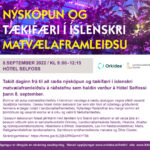 Ráðstefna: Nýsköpun og tækifæri í íslenskri matvælaframleiðslu