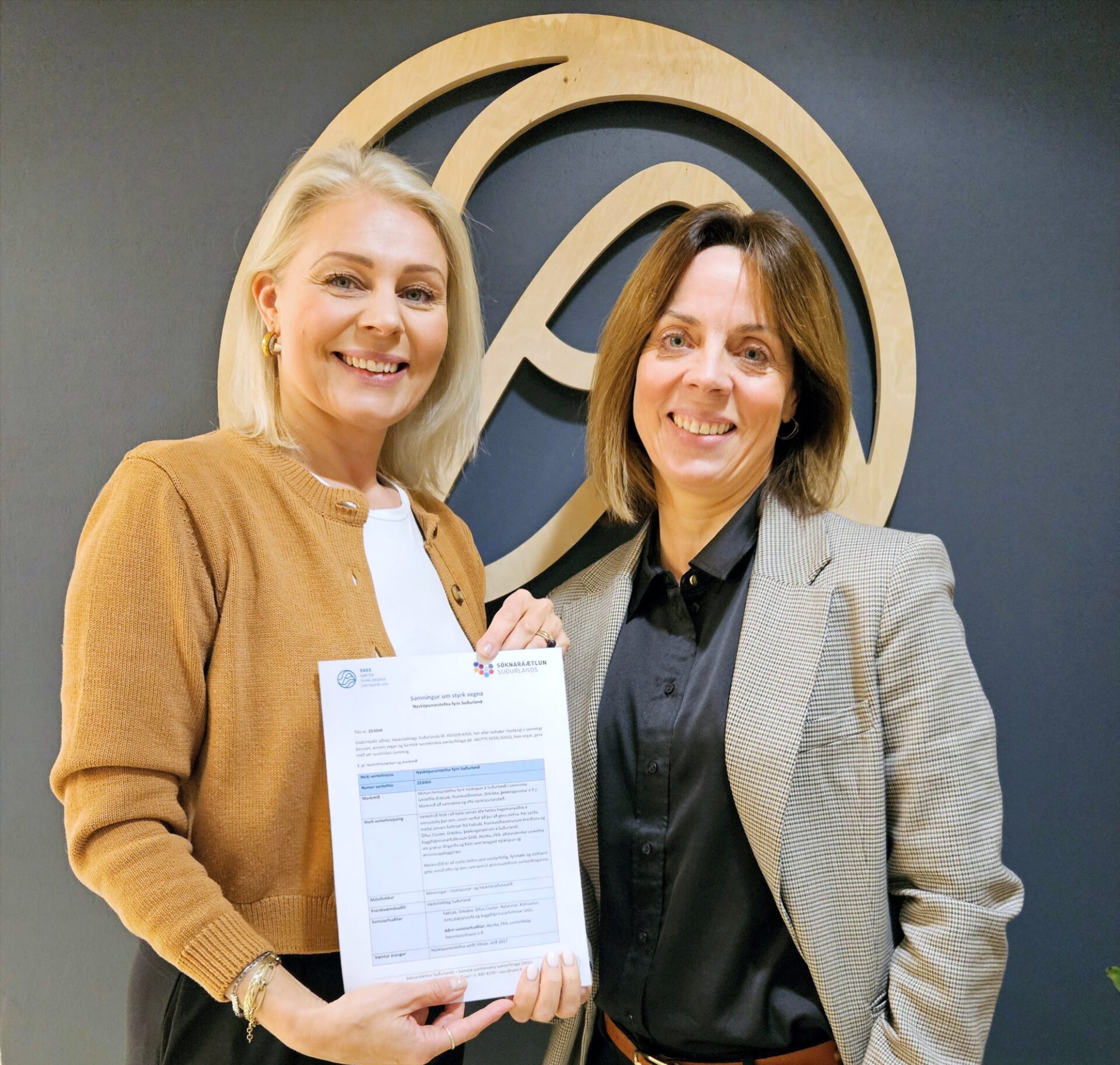 Háskólafélag Suðurlands og SASS undirrita samning um „Nýsköpunarstefnu fyrir Suðurland“